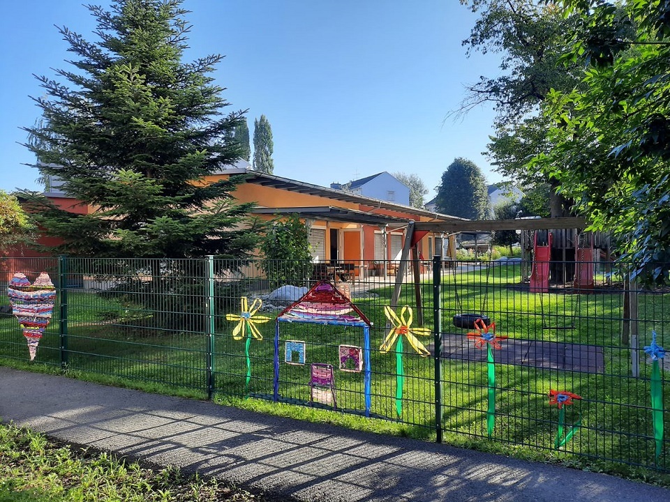 Pfarrkindergarten St.Christoph/Thondorf / Kiga St. Christoph Teile des Gartens Pfarrkindergarten St.Christoph/Thondorf