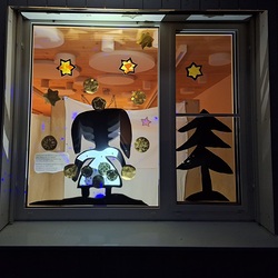 'Lichterfenster' im Kindergarten Pernegg