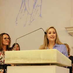 Begrüssungsworte durch Geschäftsführerin Katharina Avender-Hohenadler