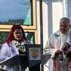 Podiumsworte durch Leiterin Moser Haike