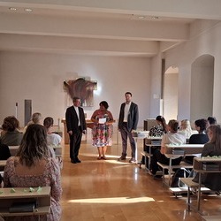 Überraschungsbesuch von Weihbischof Johannes Freitag und Generalvikar Lukas Grangl