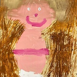 Kinder des Pfarrkindergartens Deutschfeistritz haben gespachtelt, gedruckt und uns Bilder vom Kind in Windeln auf Heu und auf Stroh geschenkt.