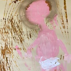 Kinder des Pfarrkindergartens Deutschfeistritz haben gespachtelt, gedruckt und uns Bilder vom Kind in Windeln auf Heu und auf Stroh geschenkt.