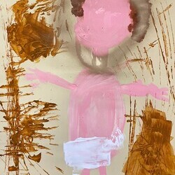 Kinder des Pfarrkindergartens Deutschfeistritz haben gespachtelt, gedruckt und uns Bilder vom Kind in Windeln auf Heu und auf Stroh geschenkt.