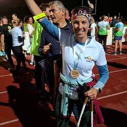 Ulrike Pöllauer aus dem Pfarrkindergarten Pöls sicherte sich in der Damenwertung unter 224 Einzelstarterinnen im Nordic Walking den sensationellen 1. Platz. Wir gratulieren!